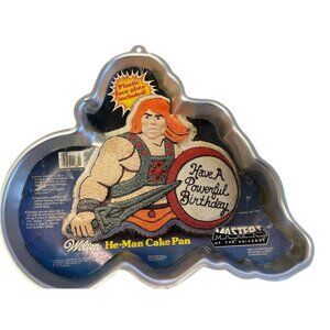 Vintage Wilton He-Man Cake Pan & Instructions - 1983